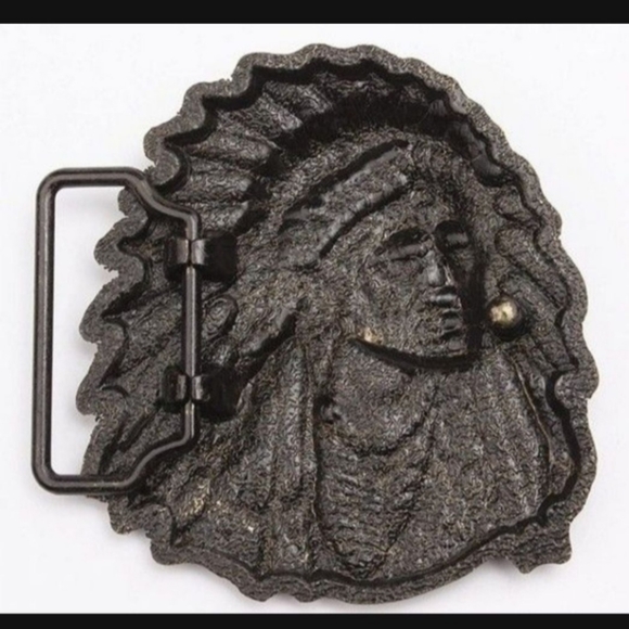 New beautiful Native American Indian Chief Belt buckle.  Others like this avail. - Picture 2 of 2